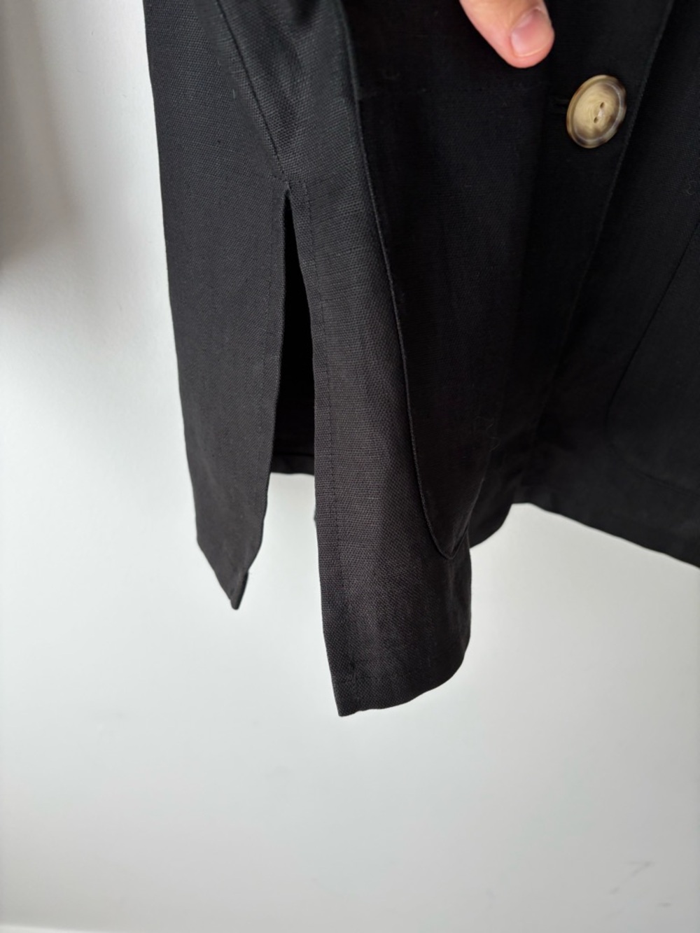 Vintage Talbots 100% Linen Blazer Jacket Size 6 Medium Minimalist Classic - Picture 5 of 11